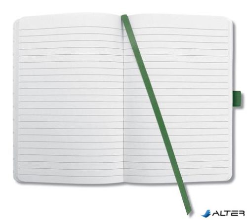 Jegyzetfüzet, exkluzív, 135x203 mm, vonalas, 87 lap, keményfedeles, SIGEL "Jolie" Butterfly Confetti, lime