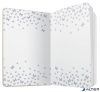 Jegyzetfüzet, exkluzív, 135x203 mm, vonalas, 87 lap, keményfedeles, SIGEL 'Jolie' Butterfly Confetti, lime