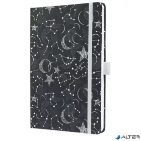   Jegyzetfüzet, exkluzív, 135x203 mm, vonalas, 87 lap, keményfedeles, SIGEL "Jolie", Cosmic Fantasy Black