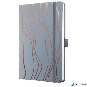   Jegyzetfüzet, exkluzív, 135x203 mm, vonalas, 87 lap, keményfedeles, SIGEL "Jolie", Grey Meringue