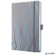 Jegyzetfüzet, exkluzív, 135x203 mm, vonalas, 87 lap, keményfedeles, SIGEL "Jolie", Grey Meringue