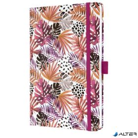   Jegyzetfüzet, exkluzív, 135x203 mm, vonalas, 87 lap, keményfedeles, SIGEL "Jolie", Apricot Jungle Fever
