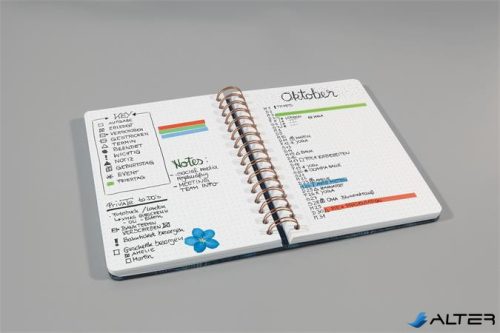 Spirálfüzet, 162x215 mm, pontrácsos, 60 lap, keményfedeles, SIGEL 'Jolie', Mystic Jungle