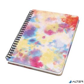   Spirálfüzet, 162x215 mm, pontrácsos, 60 lap, keményfedeles, SIGEL "Jolie", Batik Holi