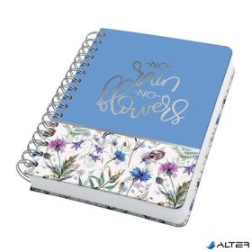   Spirálfüzet, 168x215 mm, pontrácsos, 120 lap, keményfedeles, SIGEL 'Jolie', Misty Meadows