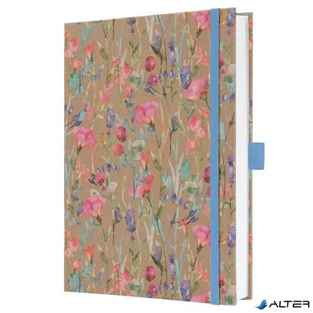 Jegyzetfüzet, exkluzív, A5, vonalas, 96 lap, keményfedeles, SIGEL "Jolie", Pure Wildflowers