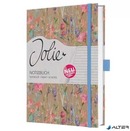 Jegyzetfüzet, exkluzív, A5, vonalas, 96 lap, keményfedeles, SIGEL "Jolie", Pure Wildflowers