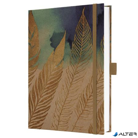 Jegyzetfüzet, exkluzív, A5, vonalas, 96 lap, keményfedeles, SIGEL "Jolie Pure Feathers"
