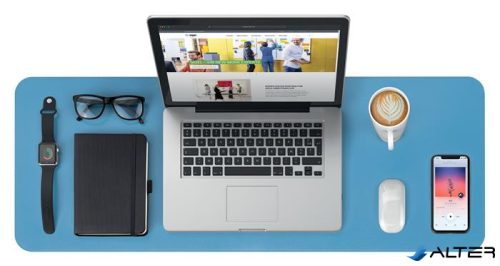 Könyökalátét, 800x300 mm, kétoldalas, SIGEL, kék-zöld