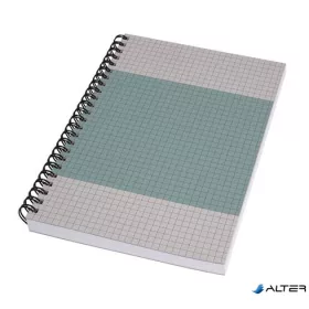   Spirálfüzet, A5, kockás, 80 lap, puhafedeles, SIGEL "Quicknote", kék-szürke