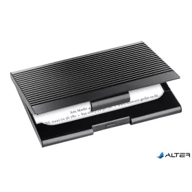 Névjegytartó tárca, fém, 20 db-os, SIGEL