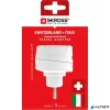 Adapter, Svájcba, Olaszországba, Brazíliába utazóknak, földelt, SKROSS