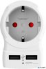 Adapter, Egyesült Királyságba utazóknak, USB, földelt, SKROSS