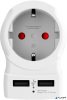 Adapter, Egyesült Államokba utazóknak, USB, földelt, SKROSS