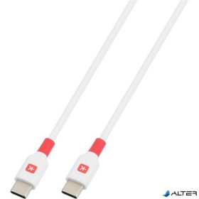 USB kábel, USB-C - USB-C, 1,2m, 100W, SKROSS, fehér