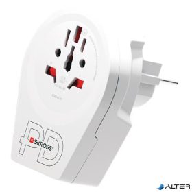 Adapter, Európába utazóknak, USB-C + USB-A, SKROSS