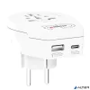 Adapter, Európába utazóknak, USB-C + USB-A, SKROSS