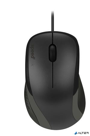 Egér, vezetékes, optikai, USB, SPEEDLINK "Kappa", fekete