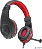 Fejhallgató, mikrofonnal, vezetékes, gaming, 3,5 mm jack, SPEEDLINK "Legatos", fekete-piros