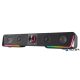 Hangszóró, 12W, 2x3.5 mm jack + USB-A, SPEEDLINK "GRAVITY RGB Stereo Soundbar", fekete