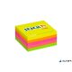 Öntapadó jegyzettömb, 51x51 mm, 250 lap, STICK N, neon színek