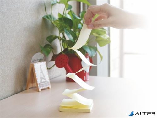 Öntapadó jegyzettömb, "Z", 76x76 mm, 100 lap, STICK N, sárga