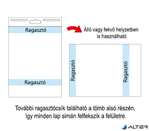 Öntapadó flipchartpapír, 76,2x63,5 cm, 2x30 lap, STICK N, fehér