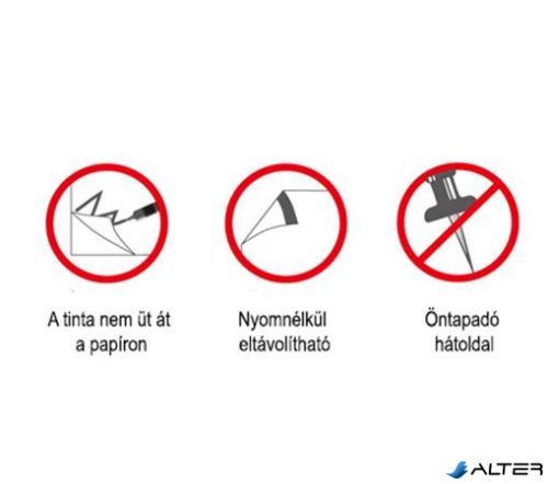 Öntapadó flipchartpapír, 76,2x63,5 cm, 2x30 lap, STICK N, fehér