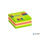 Öntapadó jegyzettömb, 51x51 mm, 250 lap, STICK N, neon zöld