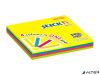 Öntapadó jegyzettömb, 76x76 mm, 100 lap, STICK N "Magic Pad" neon színek