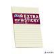 Öntapadó jegyzettömb, vonalas, 150x101 mm, 90 lap, STICK N "Extra Sticky", pasztellsárga