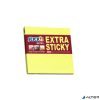 Öntapadó jegyzettömb, 76x76 mm, 90 lap, STICK N "Extra Sticky", neon sárga