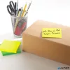 Öntapadó jegyzettömb, 76x76 mm, 90 lap, STICK N 'Extra Sticky', neon sárga