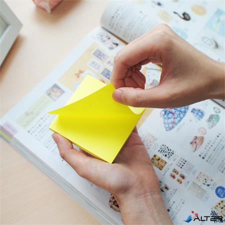 Öntapadó jegyzettömb, 76x76 mm, 90 lap, STICK N "Extra Sticky", neon sárga