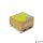 Öntapadó jegyzettömb, 76x76 mm, 400 lap, mini raklap, STICK N 'Kraft Cube', barna