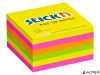 Öntapadó jegyzettömb csomag, "Z", 76x76 mm, 6x100 lap, STICK N, neon színek