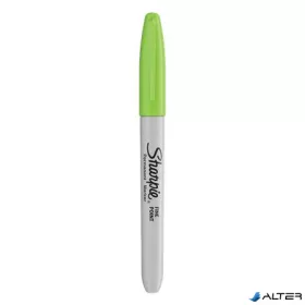   Alkoholos marker, 1 mm, kúpos, SHARPIE "Fine Point", világoszöld