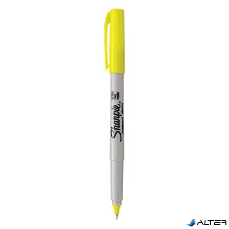 Alkoholos marker, 0,5 mm, kúpos, SHARPIE "Ultra Fine Point", sárga