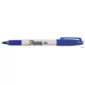   Alkoholos marker, 1 mm, kúpos, SHARPIE 'Fine Point', kék
