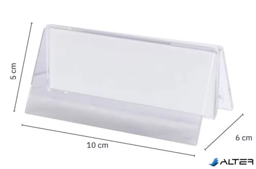 Laptartó, asztali, 10x5x6 cm, 2 db, SIGEL, átlátszó
