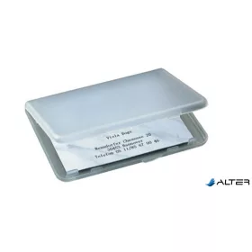 Névjegytartó tárca, műanyag, SIGEL, áttetsző