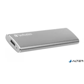   SSD (külső memória), 120 GB, USB 3.2 Gen2, VERBATIM "Vx500", szürke