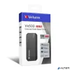 SSD (külső memória), 120 GB, USB 3.2 Gen2, VERBATIM "Vx500", szürke