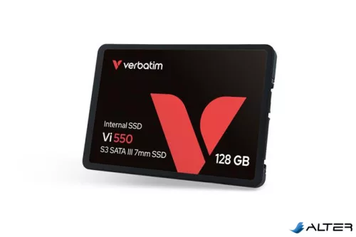 SSD (belső memória), 128GB, SATA 3, 430/560MB/s, VERBATIM "Vi550"