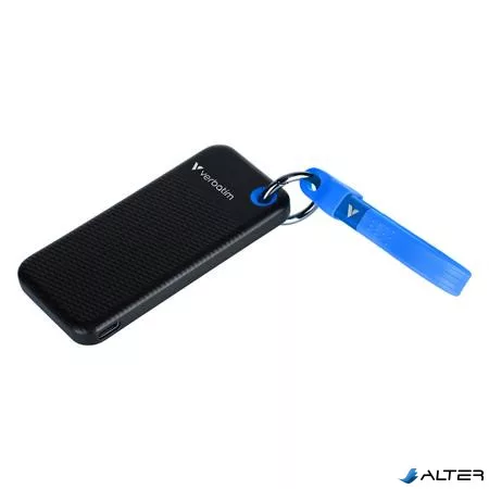 SSD (külső memória) 1TB, USB 3.2 Gen2, VERBATIM 'Pocket SSD', fekete/kék