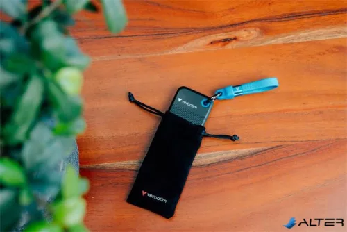 SSD (külső memória) 1TB, USB 3.2 Gen2, VERBATIM 'Pocket SSD', fekete/kék