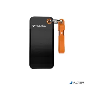   SSD (külső memória) 1TB, USB 3.2 Gen2, VERBATIM "Pocket SSD", fekete/narancs