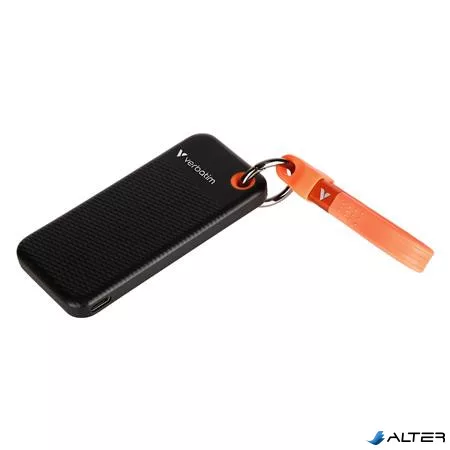 SSD (külső memória) 1TB, USB 3.2 Gen2, VERBATIM "Pocket SSD", fekete/narancs