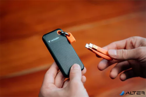 SSD (külső memória) 1TB, USB 3.2 Gen2, VERBATIM "Pocket SSD", fekete/narancs