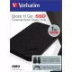 SSD (külső memória), 1TB, USB 3.2, VERBATIM "Storen Go", fekete